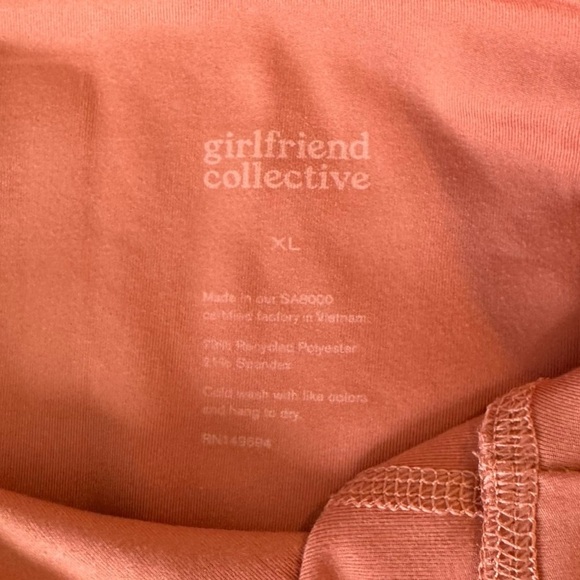 Girlfriend Collective - Azalea Compressive Orange High-Waisted Leggings Sz XL - Picture 7 of 8